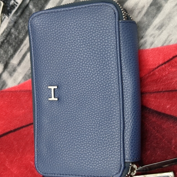 Halston Heritage Handbags - Halston blue vinyl wallet